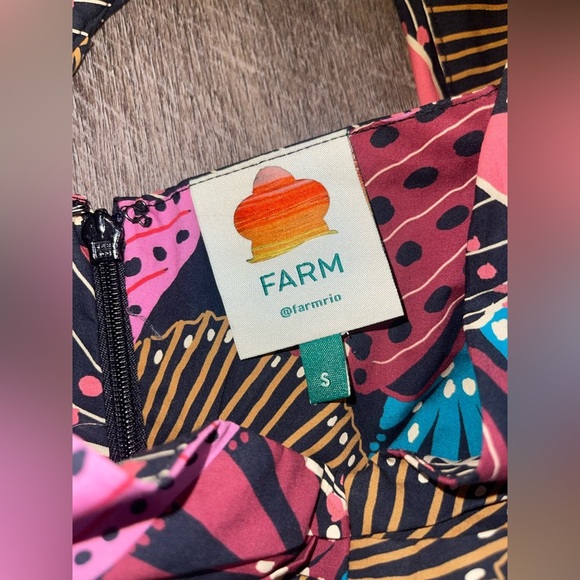 Farm Rio Mix Sea Shell Puff Sleeve Mini Dress - Picture 6 of 10